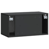 Wall-Mounted TV Cabinet Black 59.5 x 31 x 30 cm Engineered Wood 898196