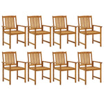 ZNTS 9 Piece Garden Dining Set Solid Wood Acacia 3098681