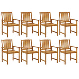 ZNTS 9 Piece Garden Dining Set Solid Wood Acacia 3098681