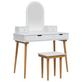 Dressing Table Set FAUSKE 5 pcs White 100 x 50 x 143 cm 3438596