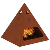 Fire Bowl Rusty 50 x 50 x 51 cm Weathering Steel 858953