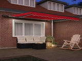 Retractable Awning Red 300 x 250 cm Fabric 3330146