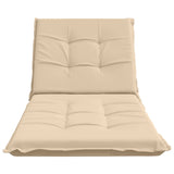 Sunlounger Cushion GEMERT 100% Polyester Cream 190 x 80 x 9 cm 947438