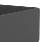 Bathroom Sink with Overflow Ceramic Dark Grey 146994