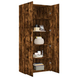 Highboard Smoked Oak 80x42.5x185 cm Engineered Wood 3281438