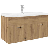 Sink Cabinet with Built-in Basin Artisan Oak Engineered Wood 3328910