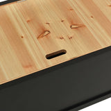 Bench Black 107x45x75.5 cm Solid Wood Fir 351776
