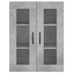 Highboard Concrete Grey 69.5x34x180 cm Engineered Wood 3198693