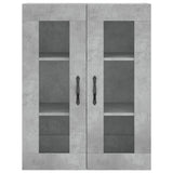 Highboard Concrete Grey 69.5x34x180 cm Engineered Wood 3198693