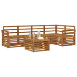 Sectional Sofa Set 6 pcs Natural Solid Acacia Wood 3374849