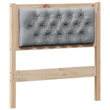 Headboard Other Brown and light grey 80 cm Solid pine wood 879034