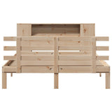 Bookcase Bed without Mattress 120x190 cm Small Double Solid Wood Pine 3322702