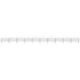 Garden Fence with Spear Top Steel 1781.5x100 cm Black 277721