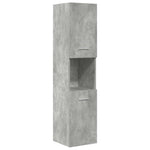 ZNTS 5 Piece Bathroom Furniture Set Concrete Grey Engineered Wood 3324897