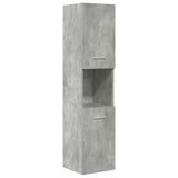 5 Piece Bathroom Furniture Set Concrete Grey Engineered Wood 3324905