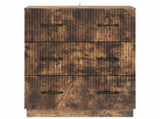 Drawer Cabinet Smoked Oak 66 x 34.5 x 87 cm Engineered Wood 895300