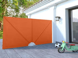 Collapsible Terrace Side Awning Terracotta 240x160 cm 44571