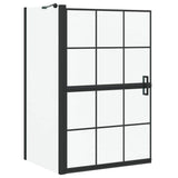 Bath Shower Screen Black and Transparent 80 x 68 x 128 cm 42018553