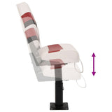4 Piece Foldable Boat Seat Set High Backrest 3284324