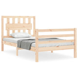 Bed Frame without Mattress Small Single Solid Wood 3194271