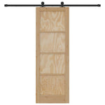 Sliding Door Manual ORKDAL Natural and black 73.5 x 211 cm 3333468