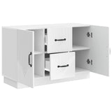 Sideboard High Gloss White 89 x 34.5 x 57 cm Engineered Wood 895349
