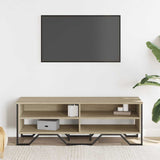TV Cabinet Sonoma Oak 122x34x41 cm Engineered Wood 848570