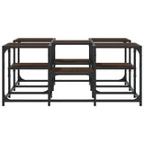 Coffee Table Brown Oak 91x91x40 cm Engineered Wood 839077