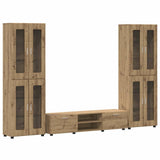 TV Cabinet Set FLORIN 3 pcs Artisan Oak Engineered Wood 3397993
