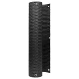 Balcony Screen with Eyelets 400 x 100 cm Poly Rattan Black 42032651