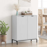 Sideboard High Gloss White 69.5 x 33 x 82 cm Engineered Wood 883428