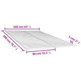 Bed Slats Replacements with 48 Slats 2 pcs 80x200 cm 3203724