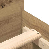 Bed Frame Artisan Oak 203 x 203 x 50 cm Engineered Wood 3329304