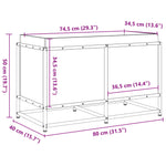 ZNTS Garden Planter 80x40x50 cm Solid Wood Pine 847028