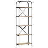 Bookshelf Sonoma Oak 60 x 30 x 183 cm Engineered wood 879852