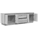 TV Cabinet with LED Lights Grey Sonoma 160.5x41x50 cm 3328431