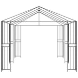 Gazebo Frame 6 x 3 m Black Steel 3375981