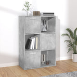 Storage Cabinet Concrete Grey Engineered Wood Medium 801138