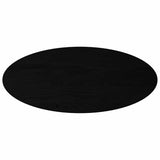 Table Top Dark Brown 140x60x4 cm Solid Wood Oak Oval 4009060