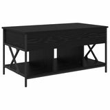 Coffee Table Black Oak 100 x 55 x 48.5 cm Engineered Wood 883037