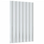 Roof Panels 36 pcs Galvanised Steel Silver 60x36 cm 319132