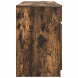 Desk with Drawer Smoked oak 140 x 49 x 76 cm Engineered wood 3328511