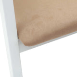 Dining Chairs 2 pcs White 54 x 57 x 73 cm Solid Rubber Wood 42020427
