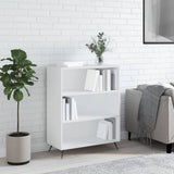 Bookcase White 69.5x32.5x90 cm Engineered Wood 828332