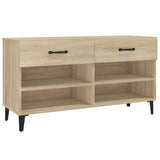 Shoe Cabinet Sonoma Oak 102x35x55 cm Engineered Wood 812828