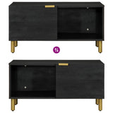 Coffee Table Black 80x50x40 cm Engineered Wood 4017652