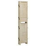 6-Panel Room Divider 210x165 cm Solid Wood Paulownia 338581