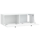 Wall-Mounted TV Cabinet White 98 x 31 x 30 cm Engineered Wood 898045