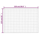 Weighted Blanket Grey 155x220 cm 11 kg Fabric 350777