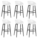 7 Piece Bar Set White 3057446